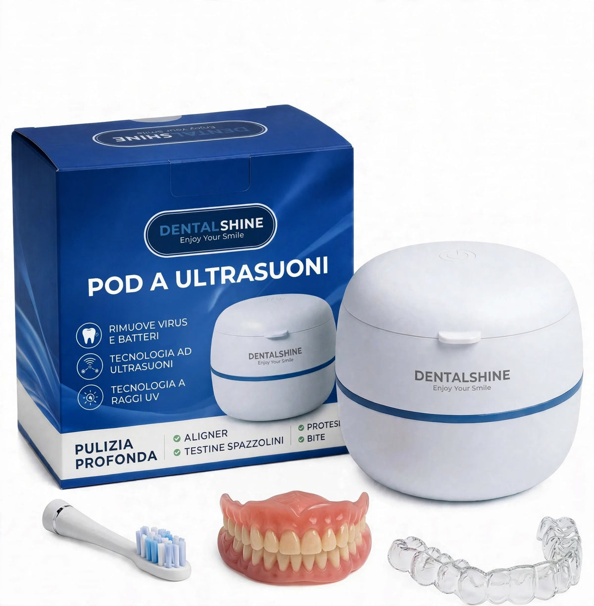 Igienizza e disinfetta i tuoi accessori, nuovo pod ultrasonico Dentalshine™