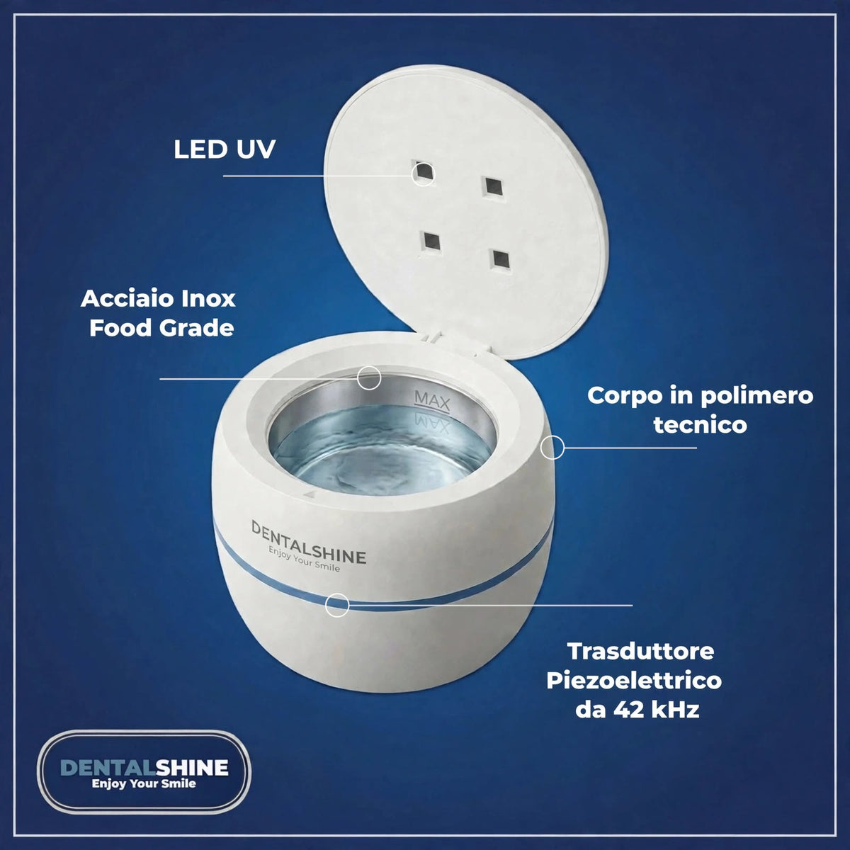 Igienizza e disinfetta i tuoi accessori, nuovo pod ultrasonico Dentalshine™